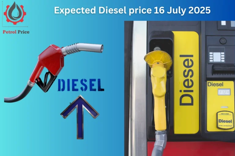 Expected Diesel price 16 July 2025