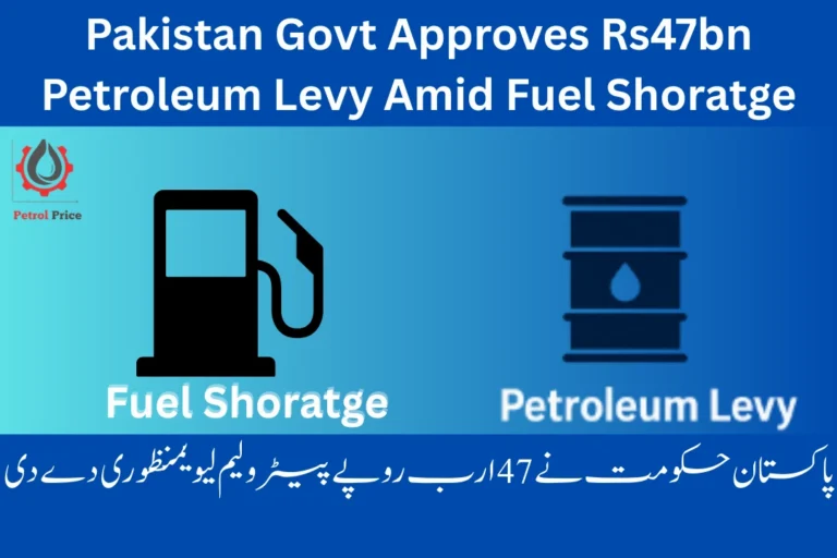 Pakistan Govt Approves Rs47bn Petroleum Levy Amid Fuel Shortages