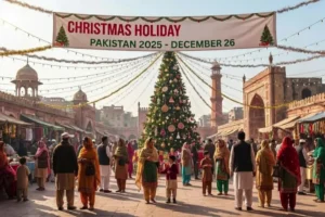 Christmas Holiday in Pakistan 26 December 2025