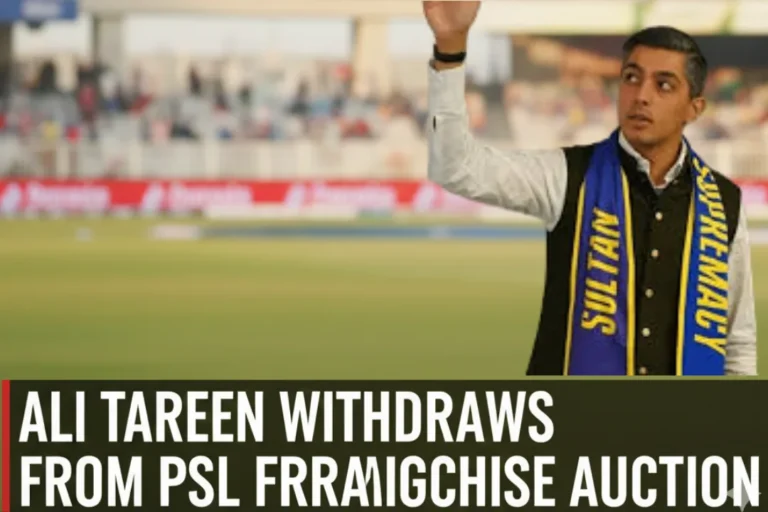 Ali Tareen withdraws from PSL franchise auction