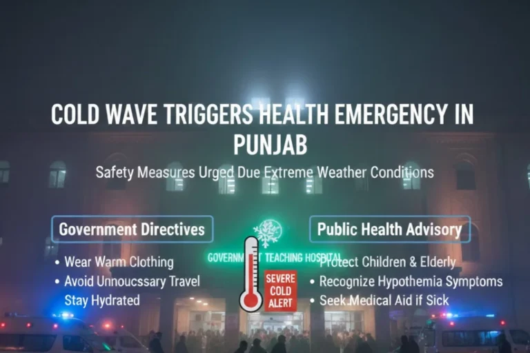 Cold Wave Triggers Health Emergency in Punjab 