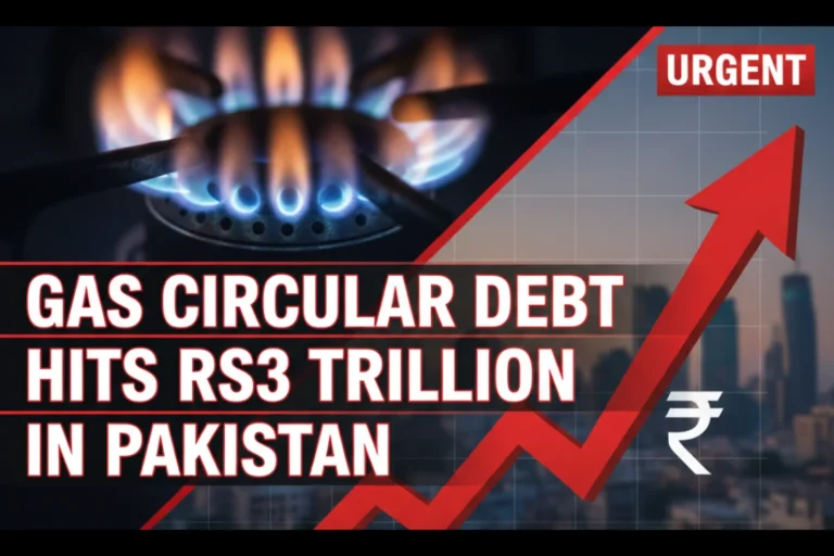 Gas circular debt hits Rs3 trillion in Pakistan