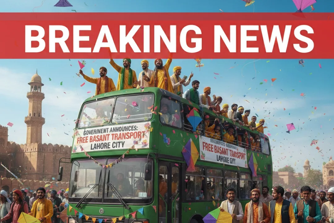 Government announced Free Transport On Basant in Lahore City