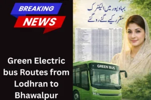 Green Bus Service and Routes in Bhawalpur