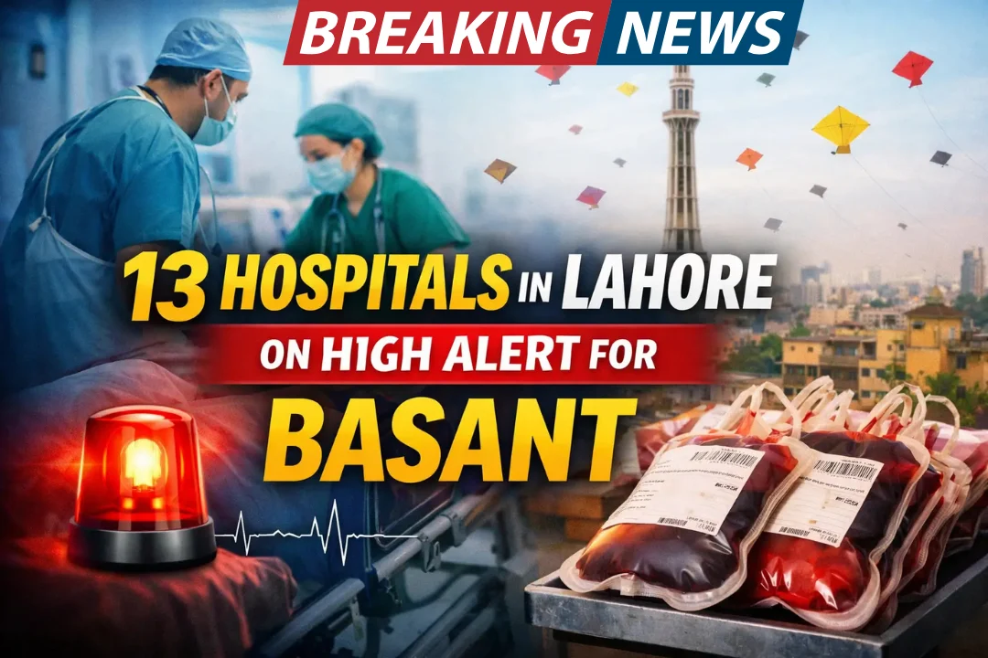 13 Hospitals in Lahore on High Alert for Basant Festival 2026