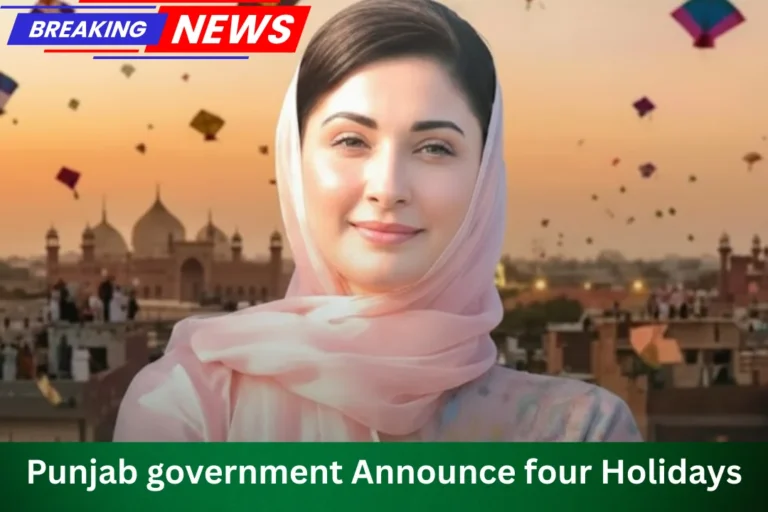 Punjab government Announce four Holidays