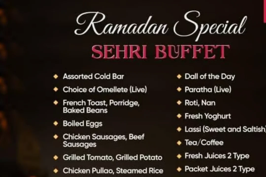 Sehri Buffet in Islamabad for Ramadan 2026