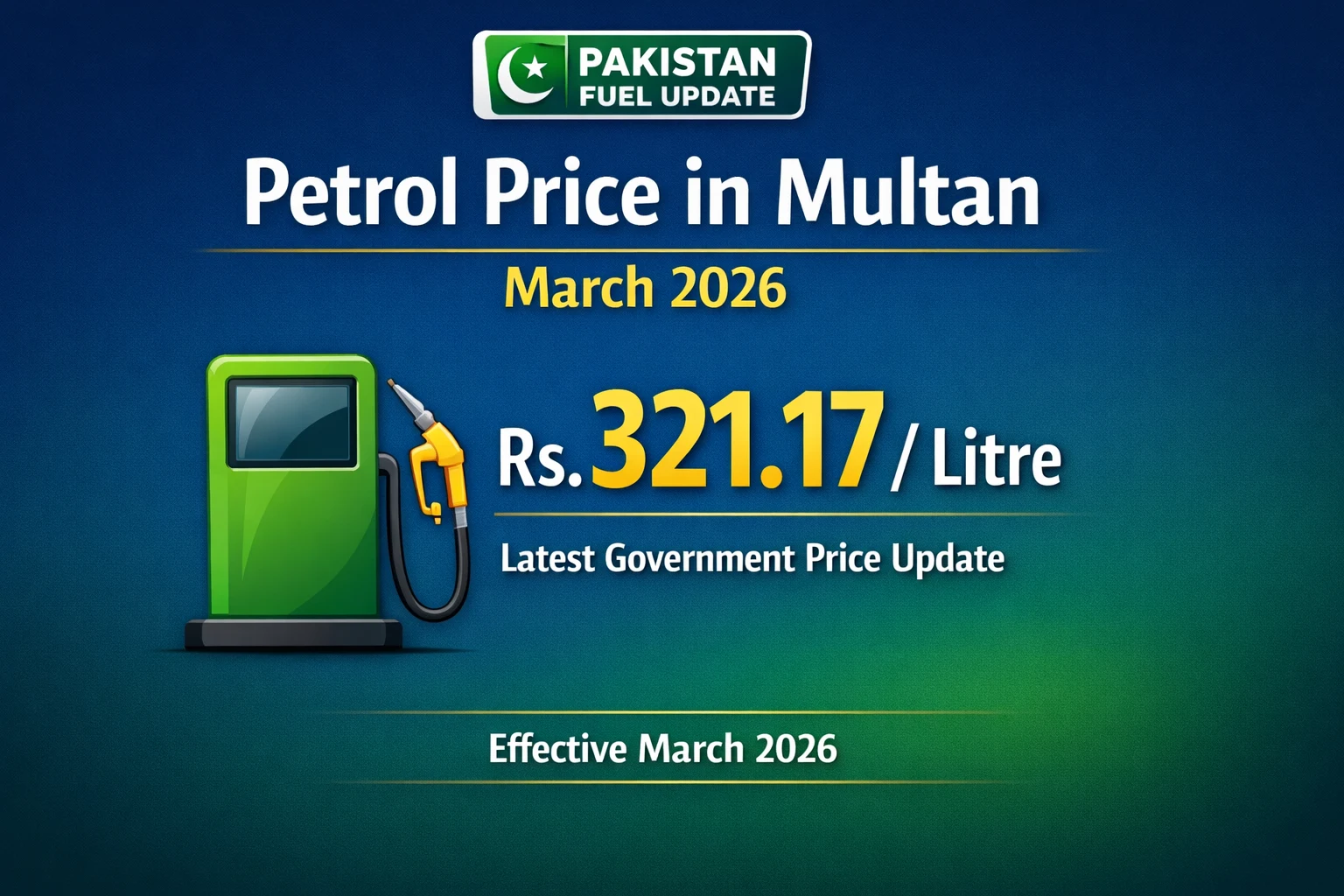 Petrol Price in Multan