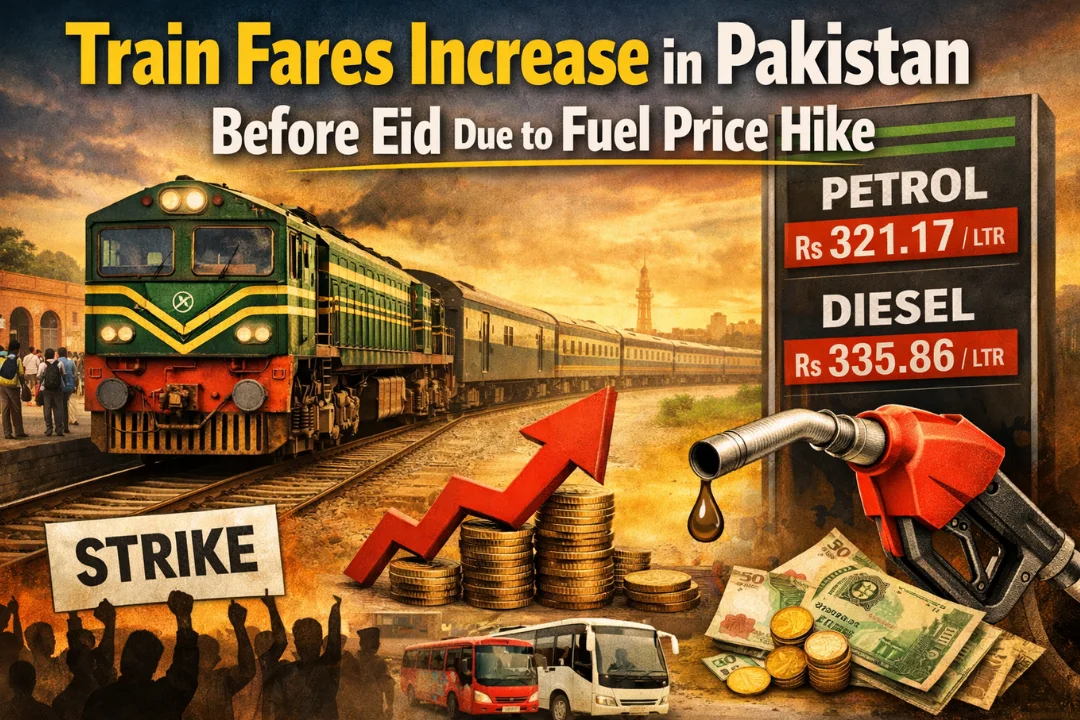 Train Fares Increase in Pakistan Before Eid Due to Fuel Price Hike
