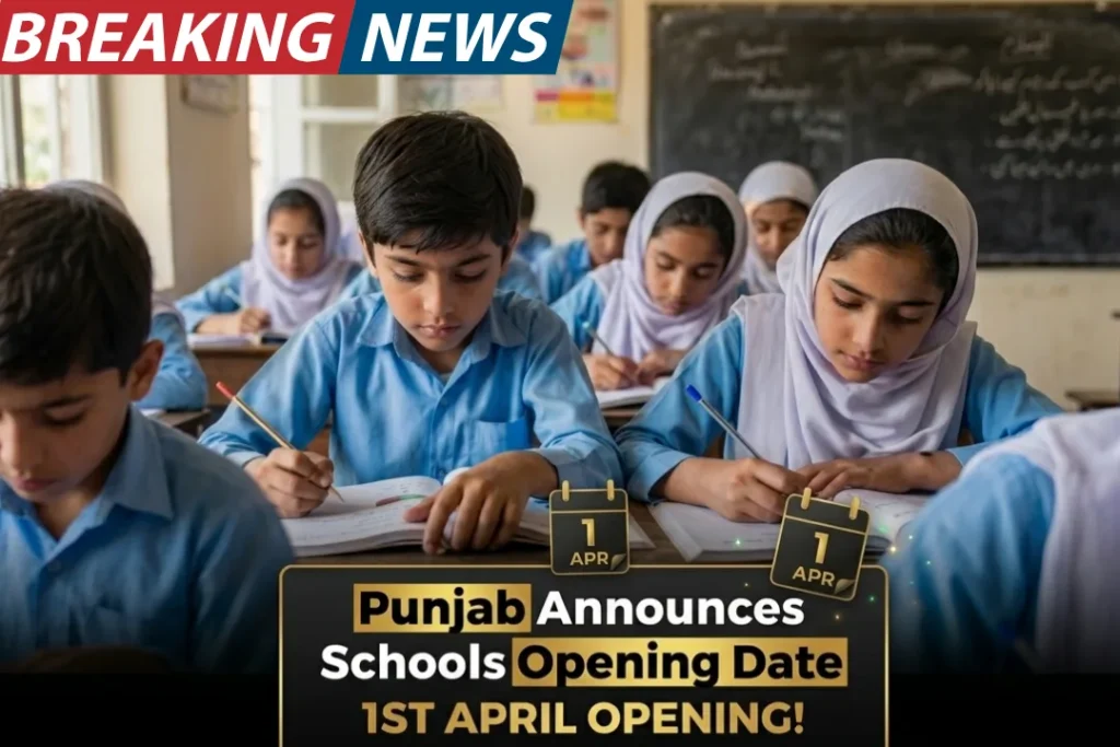 Schools open from 1st April No more holidays in Pakistan 