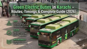 Green Electric Buses in Karachi – Routes, Timings & Complete Guide (2026)