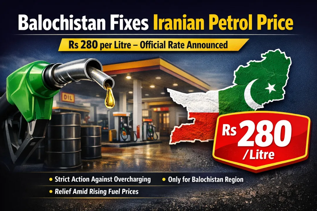 Balochistan Fixes Iranian Petrol Price at Rs280 Per Litre